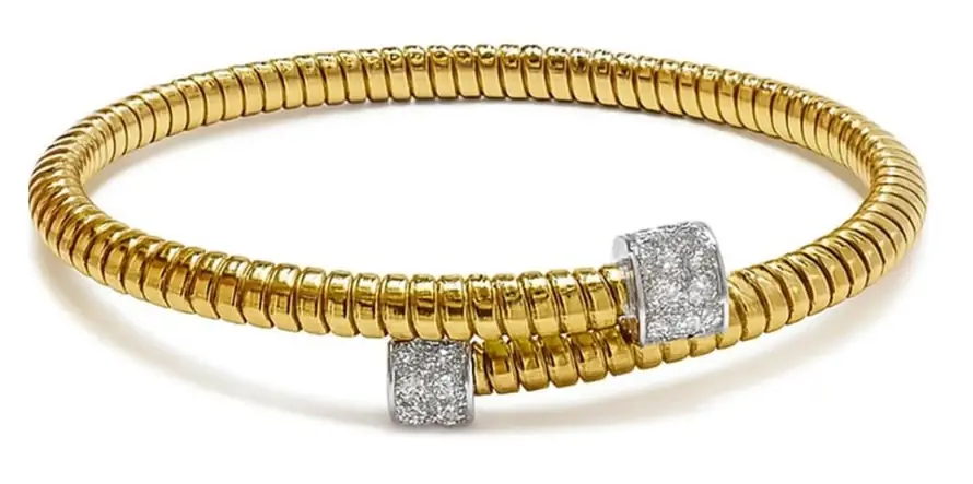 Wish Fine Jewelry 0.50ct Diamond 18K Gold Statement Bangle Bypass Bracelet | Image 1 Wish Fine Jewelry 0.50ct Diamond 18K Gold Statement Bangle Bypass Bracelet | Image 1