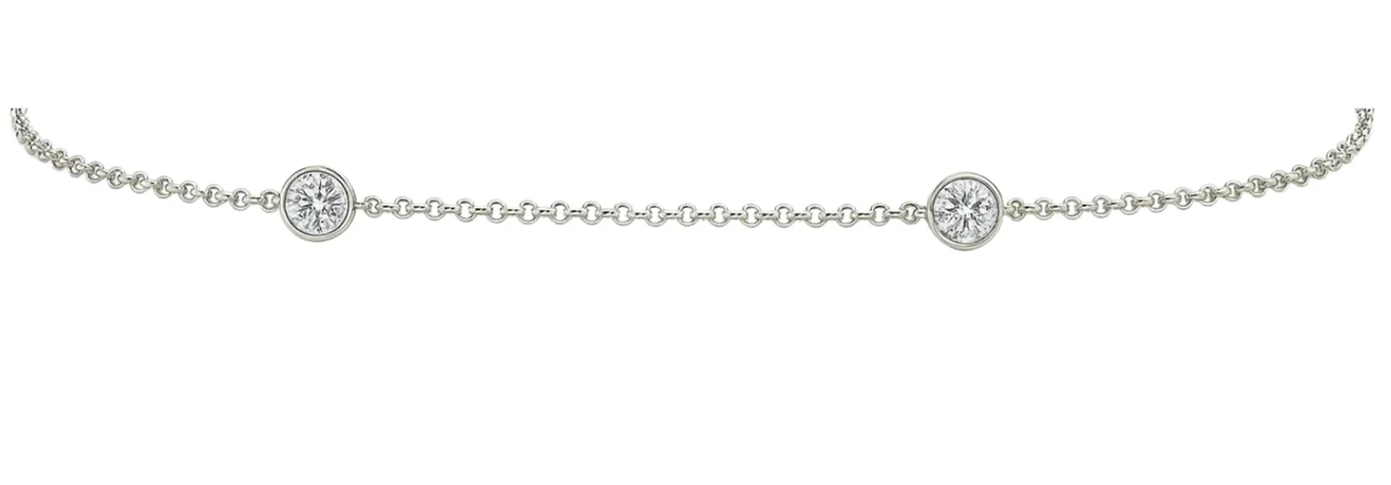 0.80ct Diamond 18K Gold Chain Bracelet 0.80ct Diamond 18K Gold Chain Bracelet