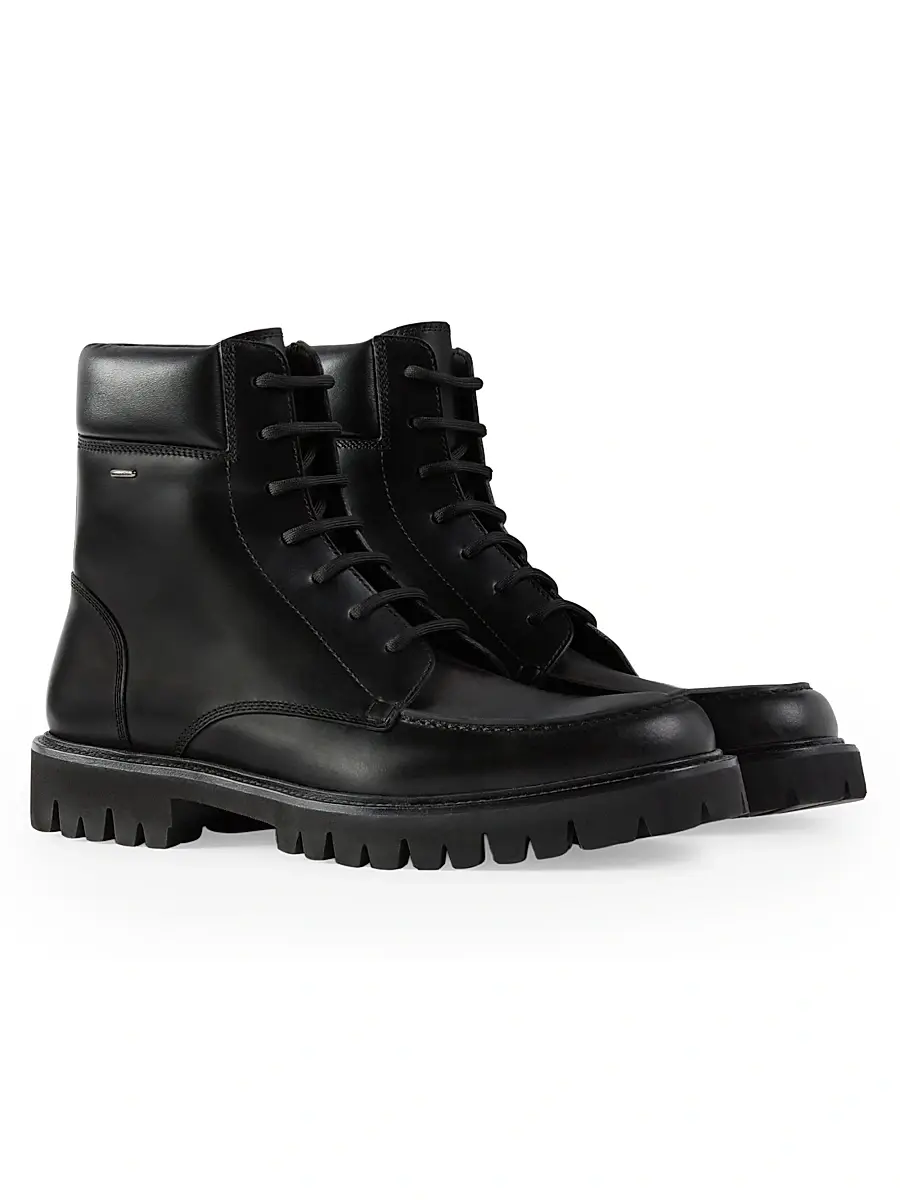 Giuseppe Zanotti Men's Nerus Leather Lace-Up Boots | Thumbnail 2 Giuseppe Zanotti Men's Nerus Leather Lace-Up Boots | Thumbnail 2