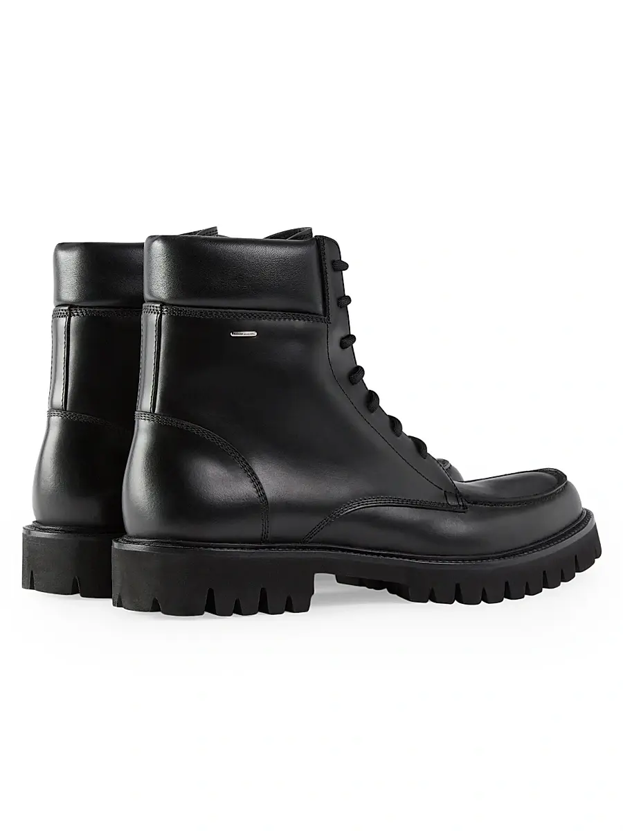 Giuseppe Zanotti Men's Nerus Leather Lace-Up Boots | Thumbnail 3 Giuseppe Zanotti Men's Nerus Leather Lace-Up Boots | Thumbnail 3