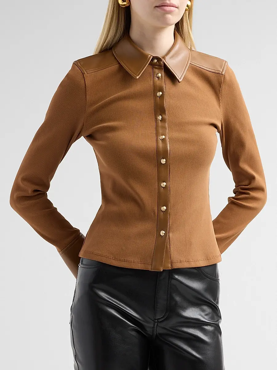 Cinq à Sept Women's Magali Cotton-Blend Ribbed Top | Thumbnail 4 Cinq à Sept Women's Magali Cotton-Blend Ribbed Top | Thumbnail 4