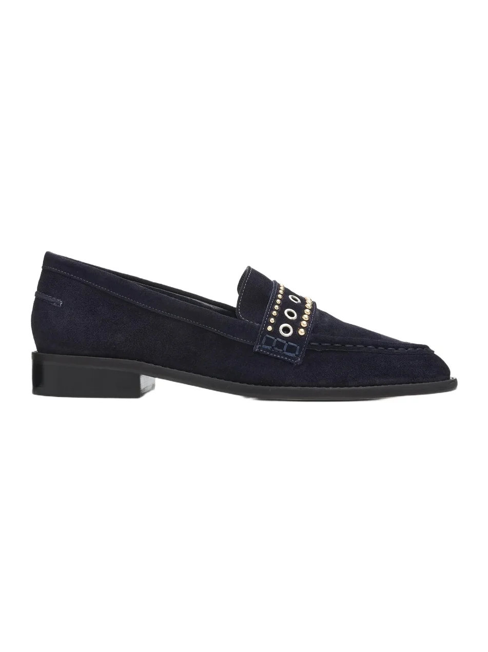 Cinq à Sept Women's Resort Gretta Mixed-Metal Studded Loafers
