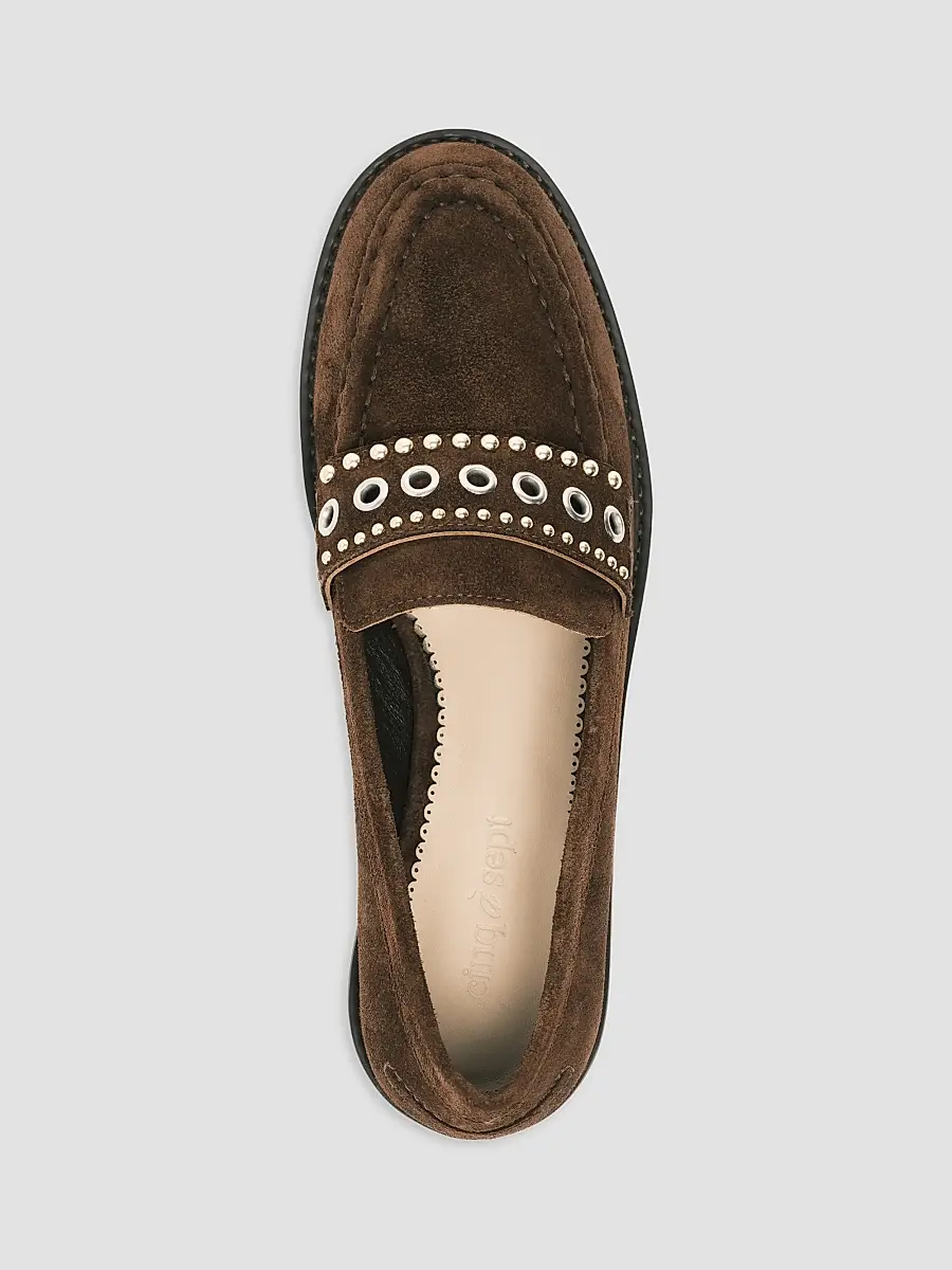 Cinq à Sept Women's Resort Gretta Mixed-Metal Studded Loafers | Thumbnail 3 Cinq à Sept Women's Resort Gretta Mixed-Metal Studded Loafers | Thumbnail 3