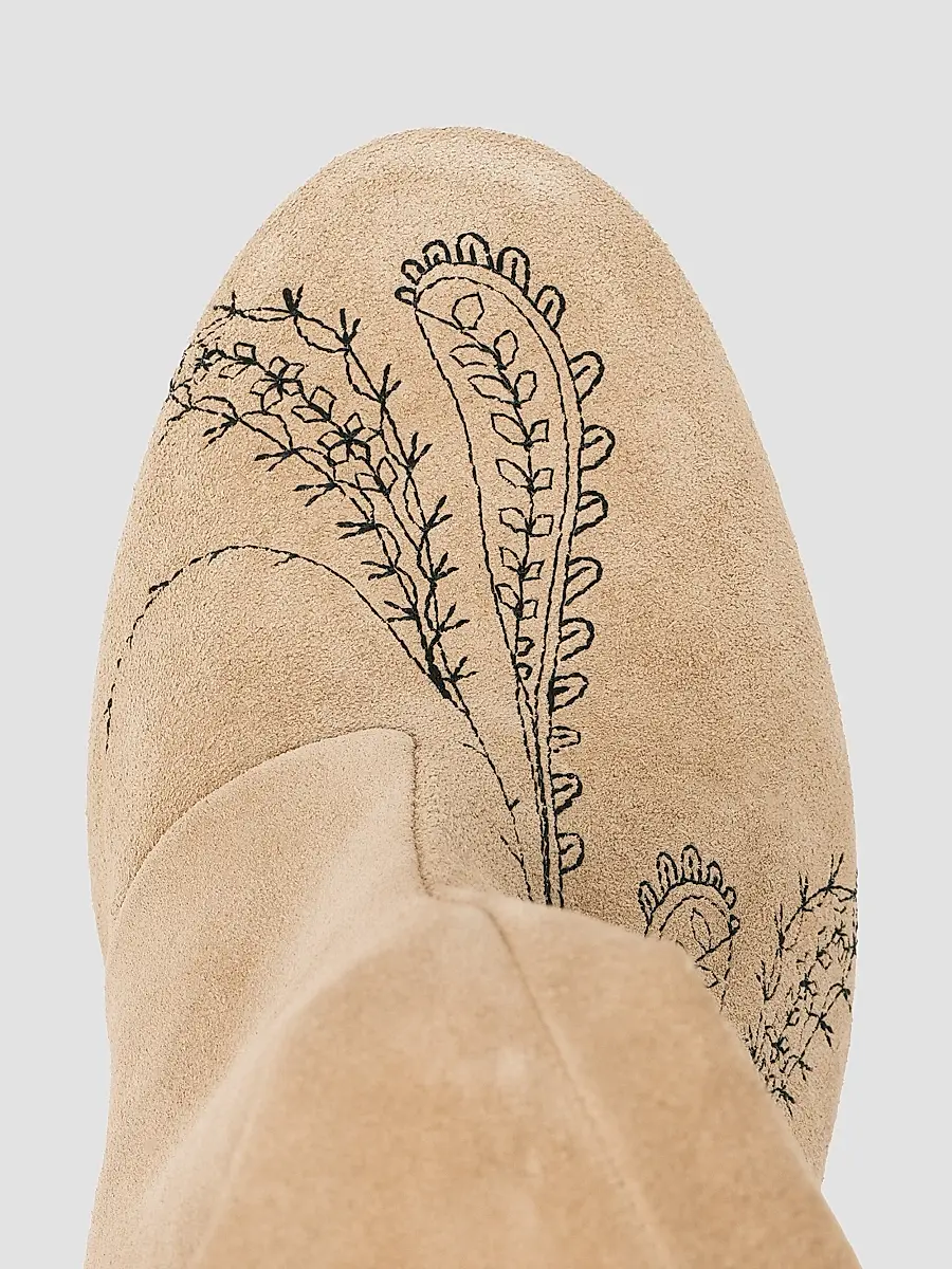Cinq à Sept Women's Resort Dani 70MM Embroidered Suede Boots | Thumbnail 3 Cinq à Sept Women's Resort Dani 70MM Embroidered Suede Boots | Thumbnail 3