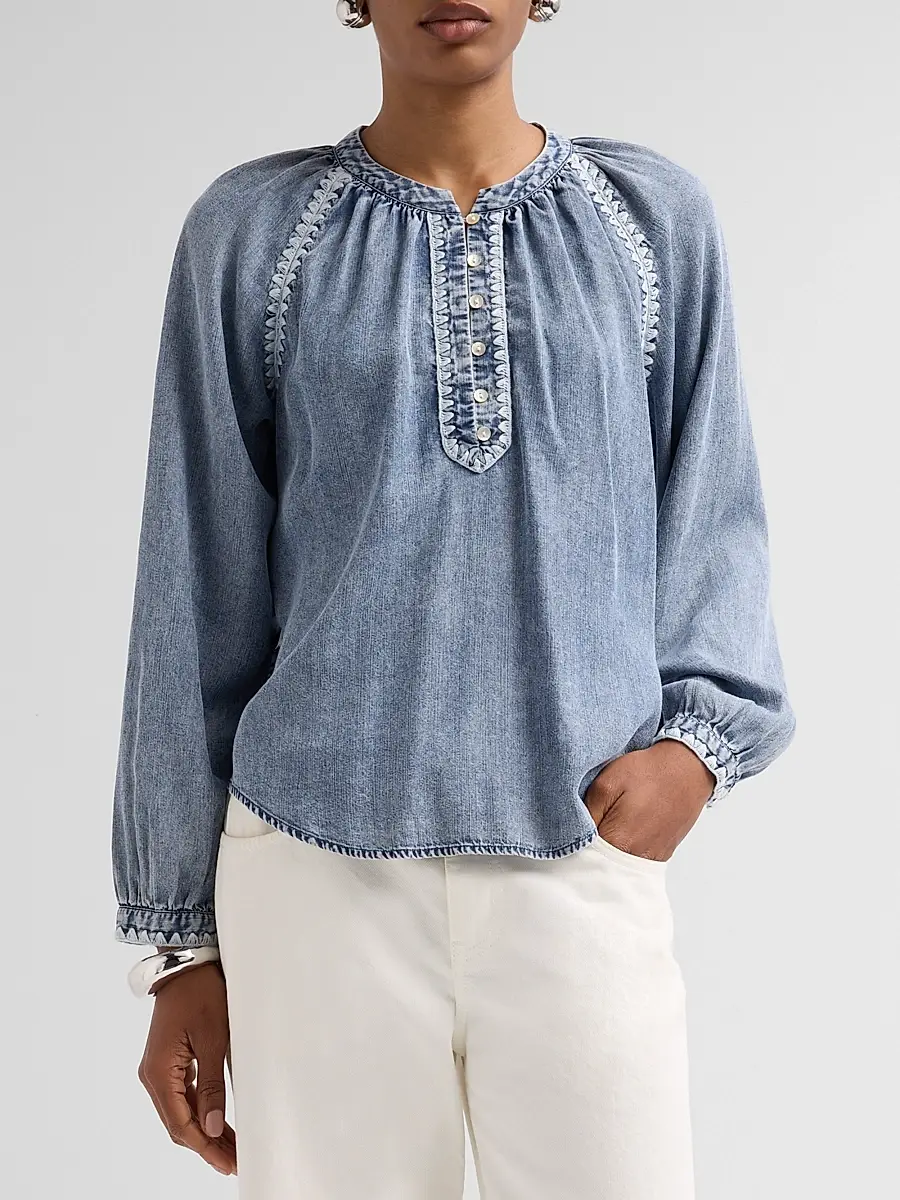 RAILS Women's Tali Embroidered Raglan-Sleeve Top | Thumbnail 4 RAILS Women's Tali Embroidered Raglan-Sleeve Top | Thumbnail 4