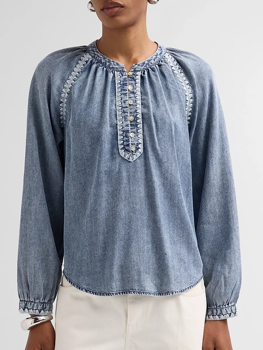 RAILS Women's Tali Embroidered Raglan-Sleeve Top | Thumbnail 5 RAILS Women's Tali Embroidered Raglan-Sleeve Top | Thumbnail 5