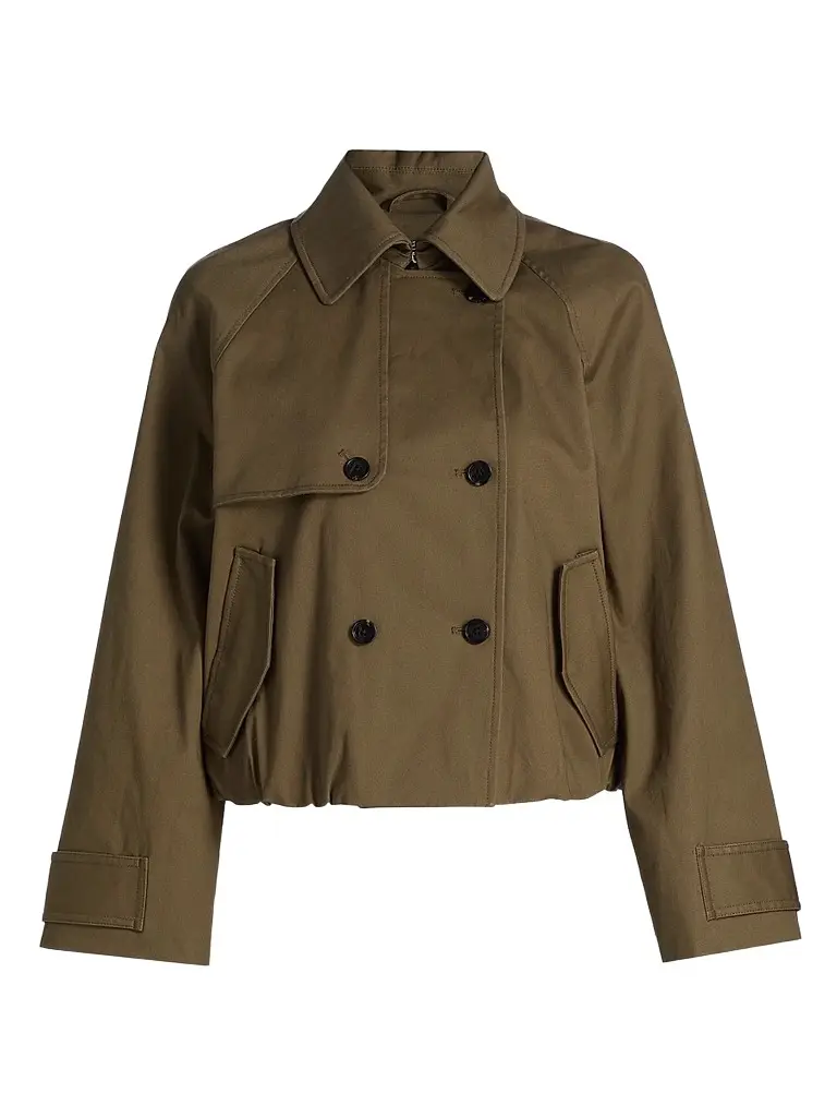 RAILS Women's Jett Double-Breasted Trench Coat - Olive - Size XS | Image 1 RAILS Women's Jett Double-Breasted Trench Coat - Olive - Size XS | Image 1