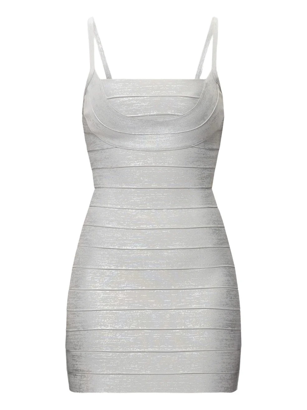 Women's Bandage-Knit Metallic Body-Con Mini Dress Women's Bandage-Knit Metallic Body-Con Mini Dress