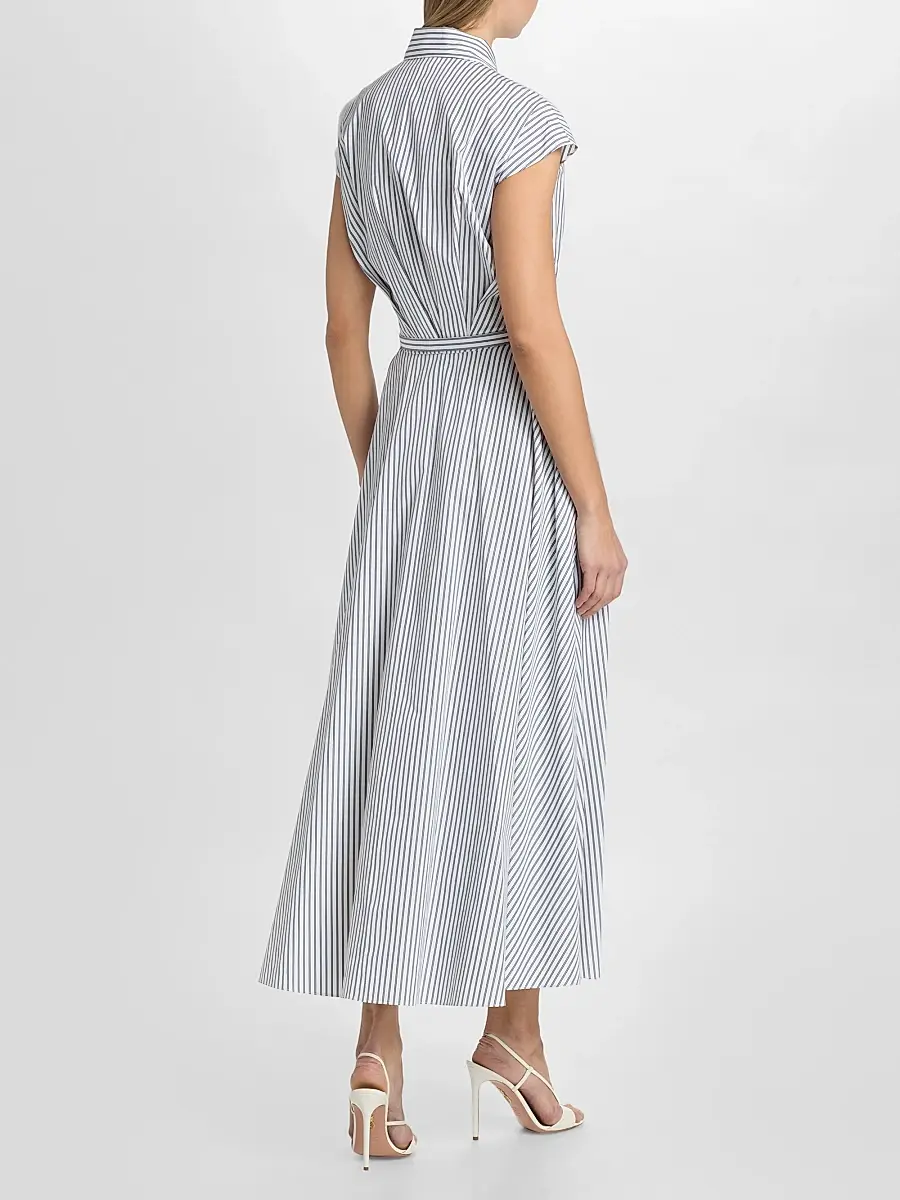 Adam Lippes Women's Palmer Striped Cotton Shirtdress | Thumbnail 5 Adam Lippes Women's Palmer Striped Cotton Shirtdress | Thumbnail 5
