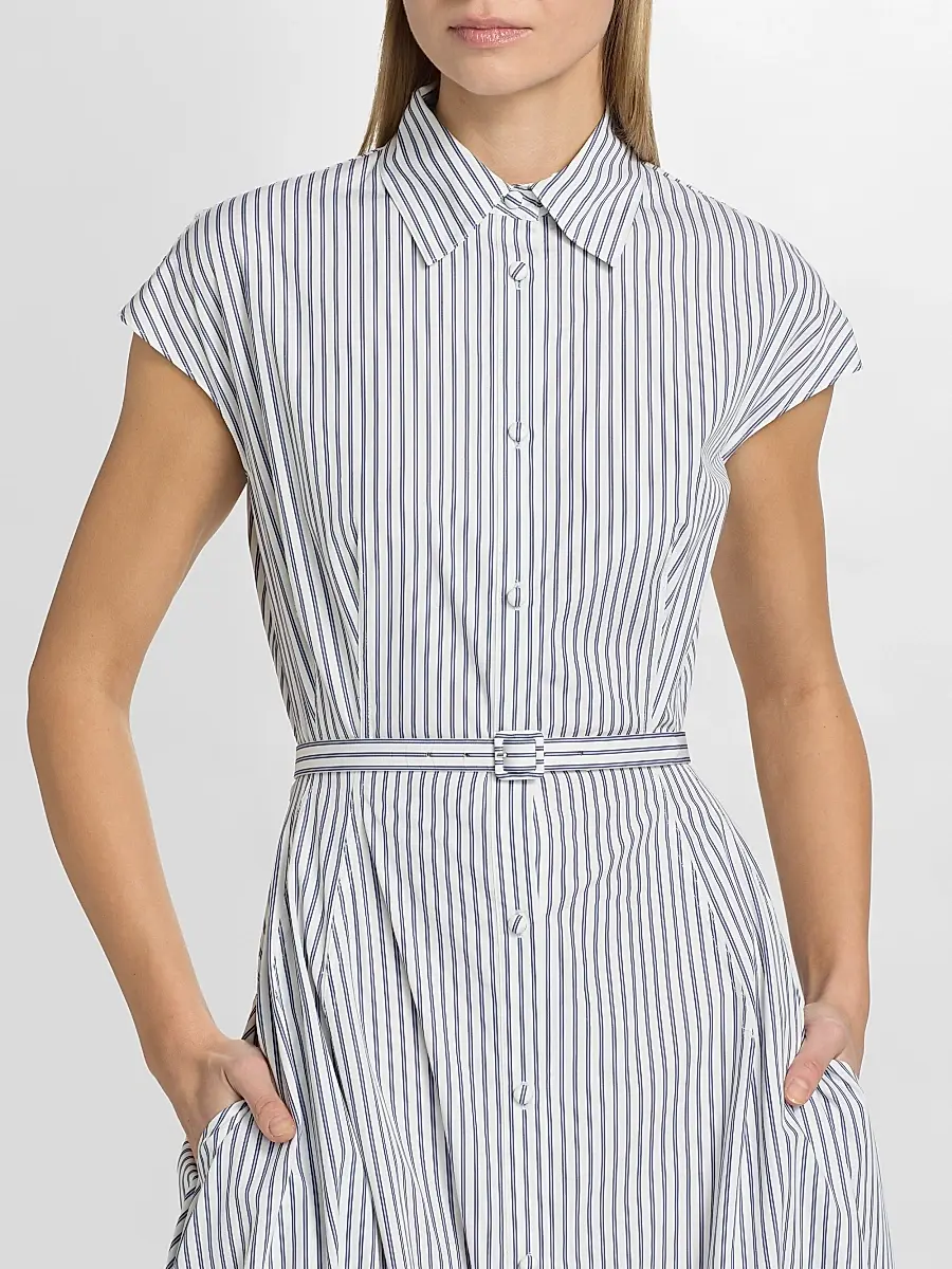 Adam Lippes Women's Palmer Striped Cotton Shirtdress | Thumbnail 7 Adam Lippes Women's Palmer Striped Cotton Shirtdress | Thumbnail 7