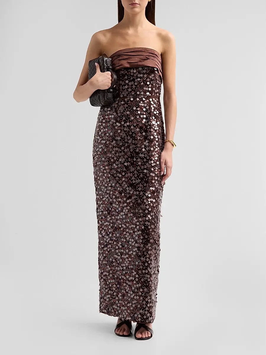 Milly Women's Hana Sequin Maxi Dress | Thumbnail 2 Milly Women's Hana Sequin Maxi Dress | Thumbnail 2