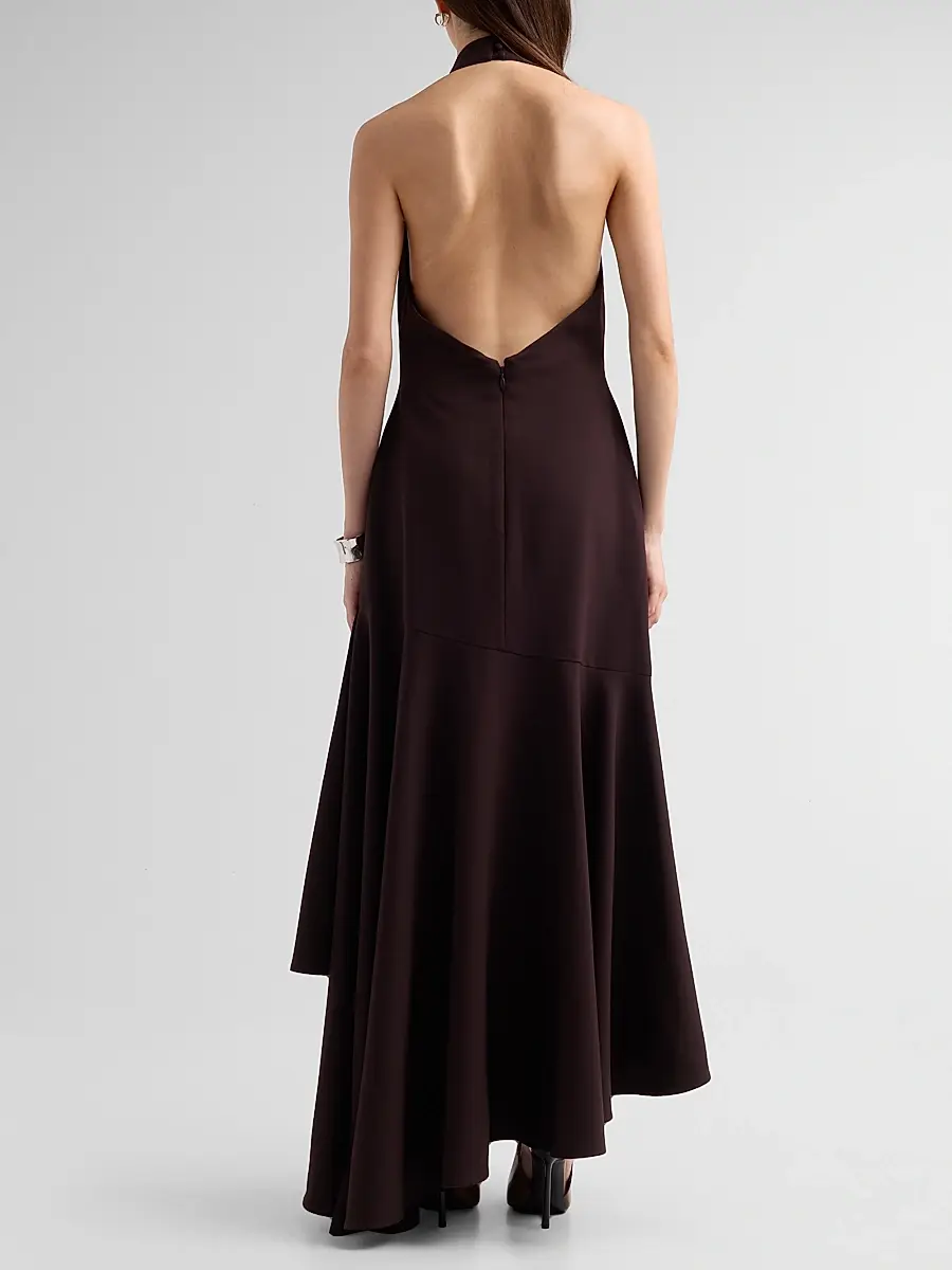 Milly Women's Jade Cady Halterneck Maxi Dress | Thumbnail 2 Milly Women's Jade Cady Halterneck Maxi Dress | Thumbnail 2