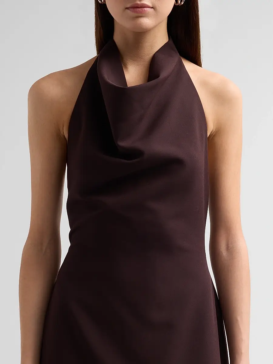 Milly Women's Jade Cady Halterneck Maxi Dress | Thumbnail 4 Milly Women's Jade Cady Halterneck Maxi Dress | Thumbnail 4