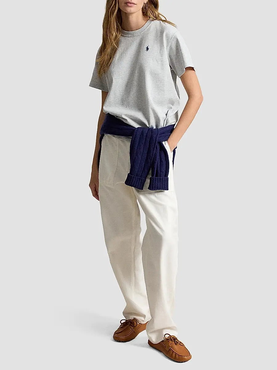 Polo Ralph Lauren Women's Logo Cotton Jersey T-Shirt | Thumbnail 2 Polo Ralph Lauren Women's Logo Cotton Jersey T-Shirt | Thumbnail 2