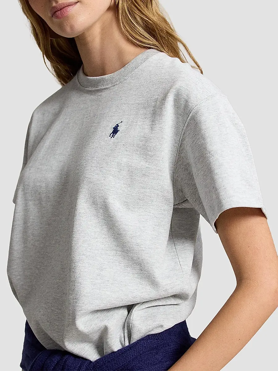 Polo Ralph Lauren Women's Logo Cotton Jersey T-Shirt | Thumbnail 5 Polo Ralph Lauren Women's Logo Cotton Jersey T-Shirt | Thumbnail 5
