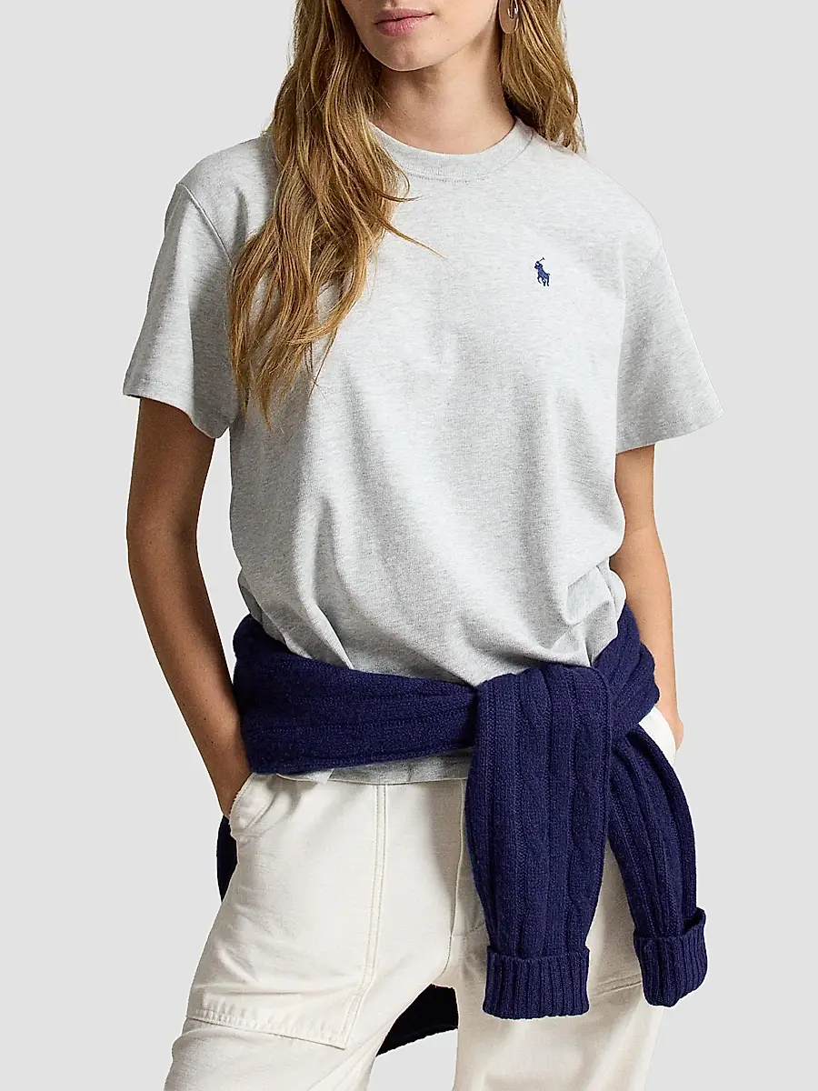 Polo Ralph Lauren Women's Logo Cotton Jersey T-Shirt | Thumbnail 6 Polo Ralph Lauren Women's Logo Cotton Jersey T-Shirt | Thumbnail 6