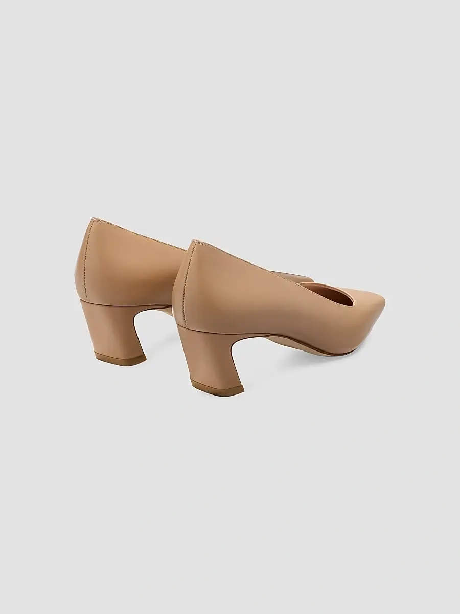 Stuart Weitzman Women's Stassi 50MM Leather Pumps | Thumbnail 3 Stuart Weitzman Women's Stassi 50MM Leather Pumps | Thumbnail 3