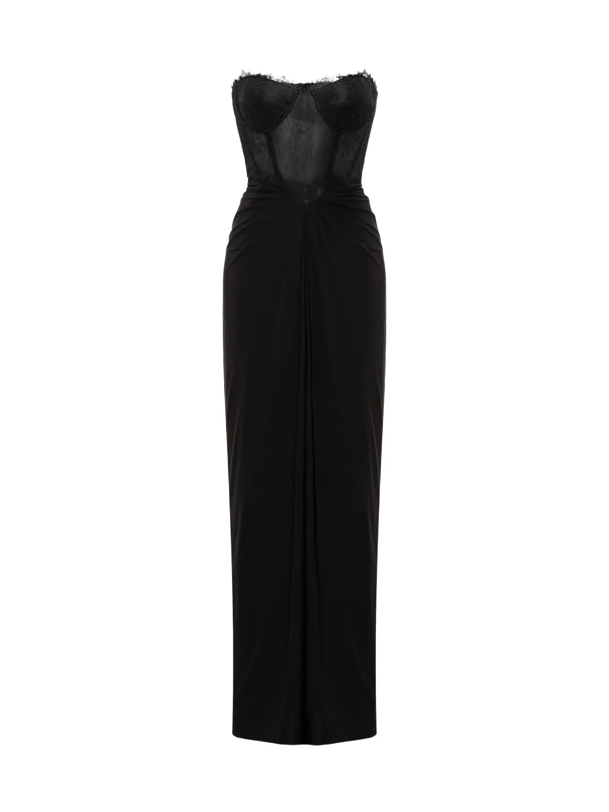 Women's Lace & Jersey Strapless Gown Women's Lace & Jersey Strapless Gown