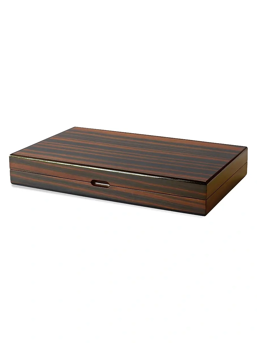 Tizo Tigerwood Backgammon Set - Ebony | Image 1 Tizo Tigerwood Backgammon Set - Ebony | Image 1