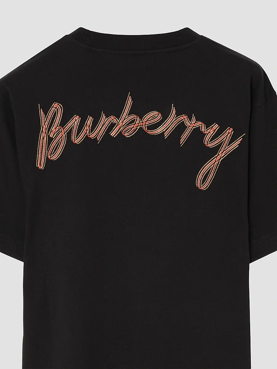 Burberry Men's Ryan Script Cotton Crewneck T-Shirt | Thumbnail 5 Burberry Men's Ryan Script Cotton Crewneck T-Shirt | Thumbnail 5