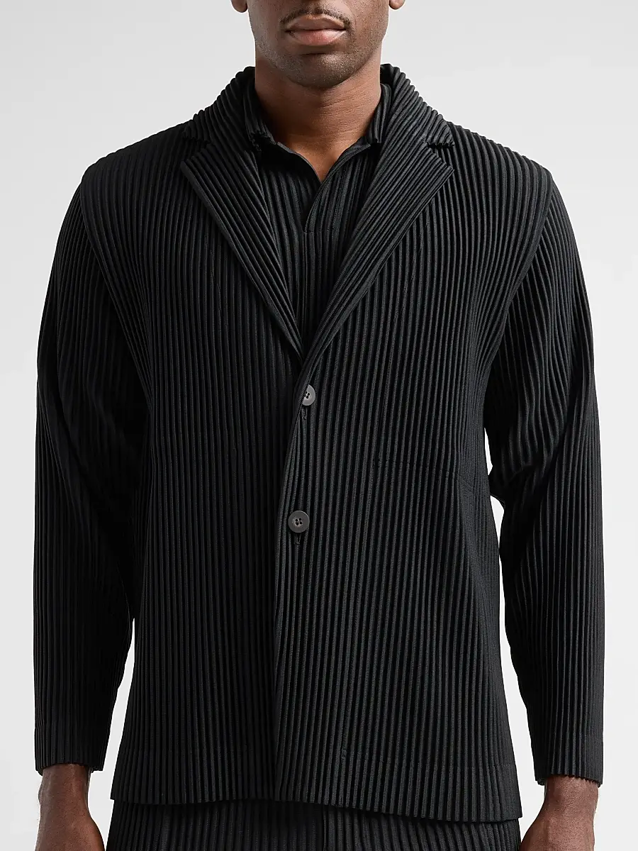Homme Plissé Issey Miyake Men Pleated Knit Blazer | Thumbnail 5
