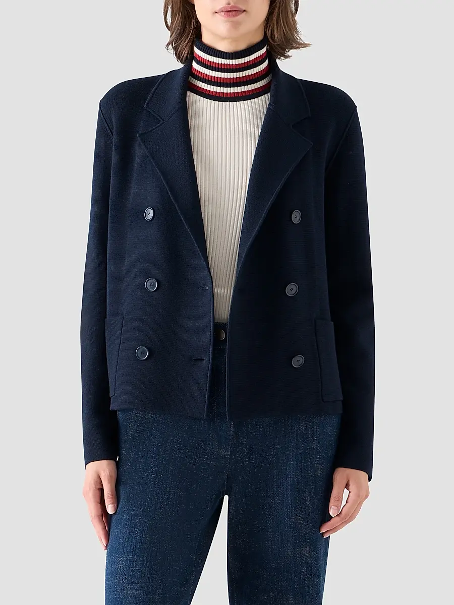 Akris punto Women's Stretch Wool Cardigan-Style Jacket | Thumbnail 4 Akris punto Women's Stretch Wool Cardigan-Style Jacket | Thumbnail 4