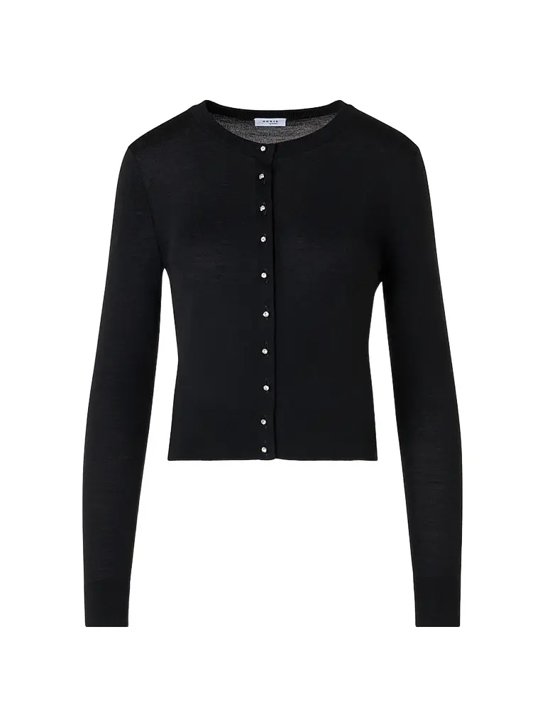 Akris punto Women's Merino Wool Crewneck Cardigan