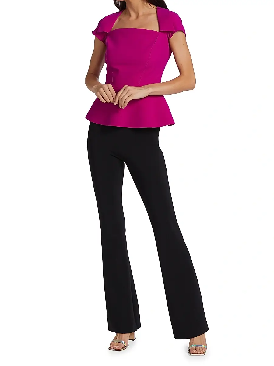 Chiara Boni La Petite Robe Women's Venus High-Waisted Flare Pants | Thumbnail 2