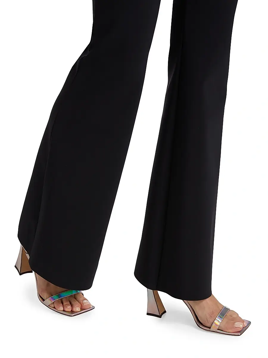 Chiara Boni La Petite Robe Women's Venus High-Waisted Flare Pants | Thumbnail 6