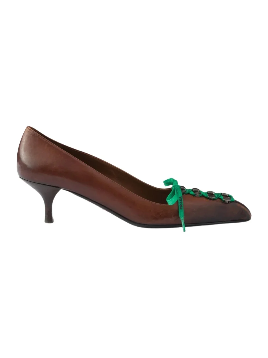Women's Antiqued Leather Pumps