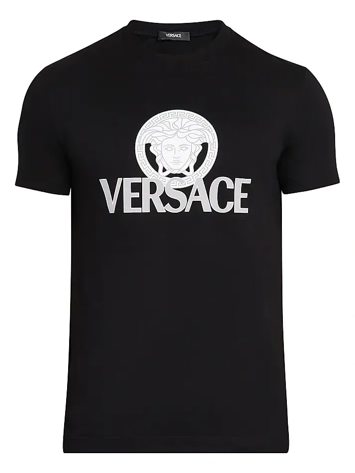 Men's Medusa Logo Cotton Crewneck T-Shirt Men's Medusa Logo Cotton Crewneck T-Shirt
