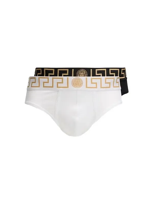 Versace Men's Medusa Key Jersey Brief 2-Pack