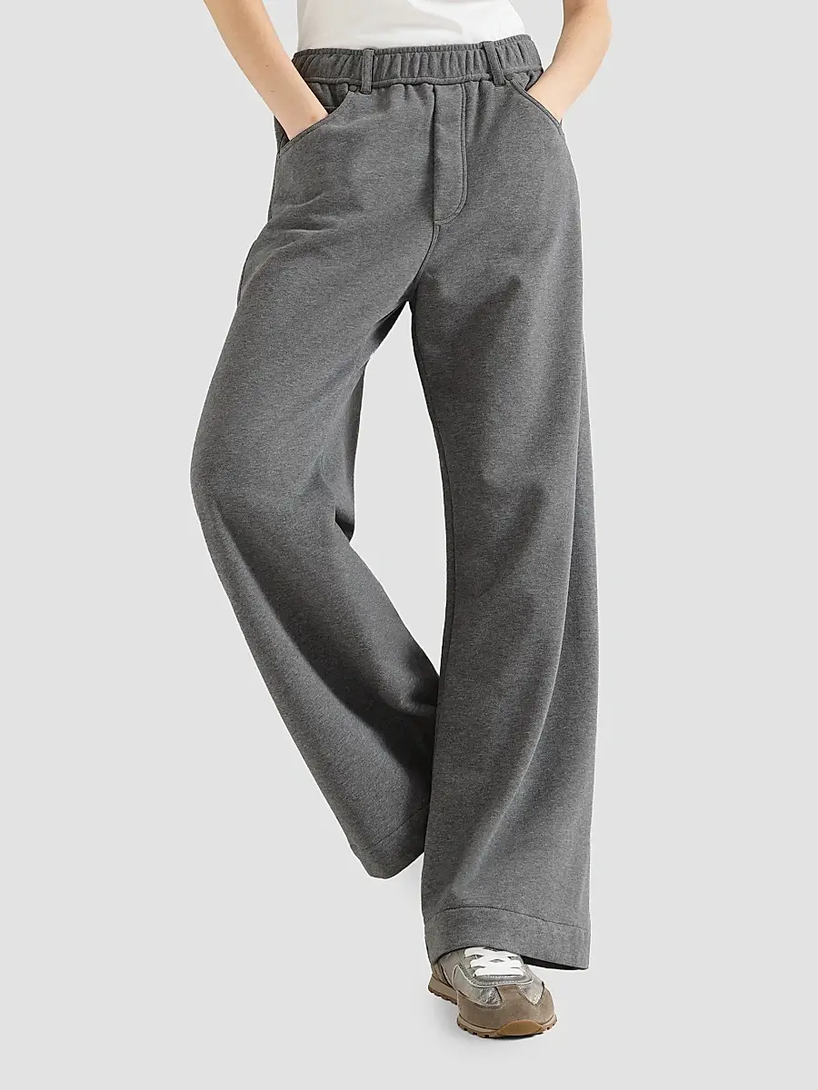 Brunello Cucinelli Women's Cotton Smooth French Terry Trousers | Thumbnail 5 Brunello Cucinelli Women's Cotton Smooth French Terry Trousers | Thumbnail 5