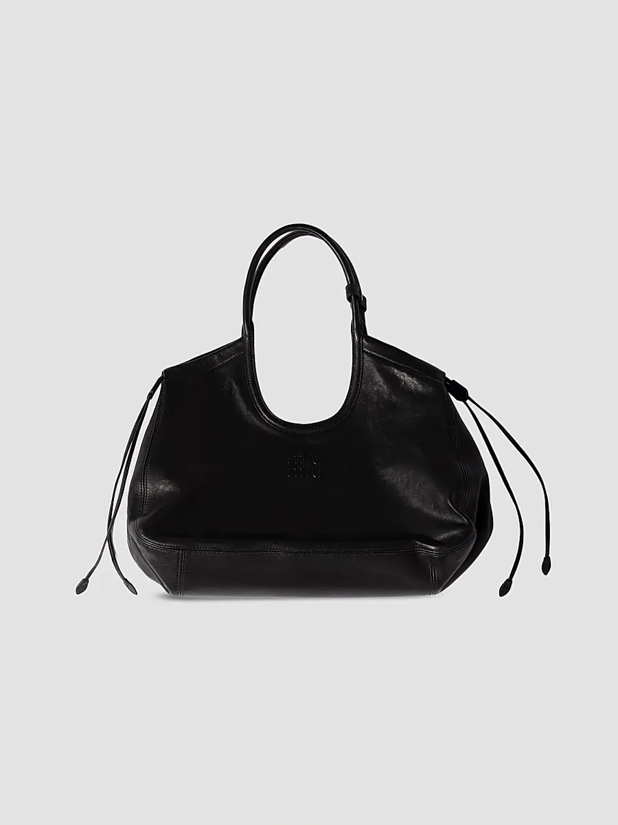 Miu Miu Women's Ivy Nappa Leather Shopping Bag | Thumbnail 5 Miu Miu Women's Ivy Nappa Leather Shopping Bag | Thumbnail 5
