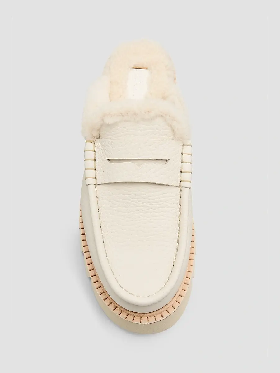PEDRO GARCIA Women's Savy 35MM Shearling-Trimmed Leather Loafers | Thumbnail 6 PEDRO GARCIA Women's Savy 35MM Shearling-Trimmed Leather Loafers | Thumbnail 6