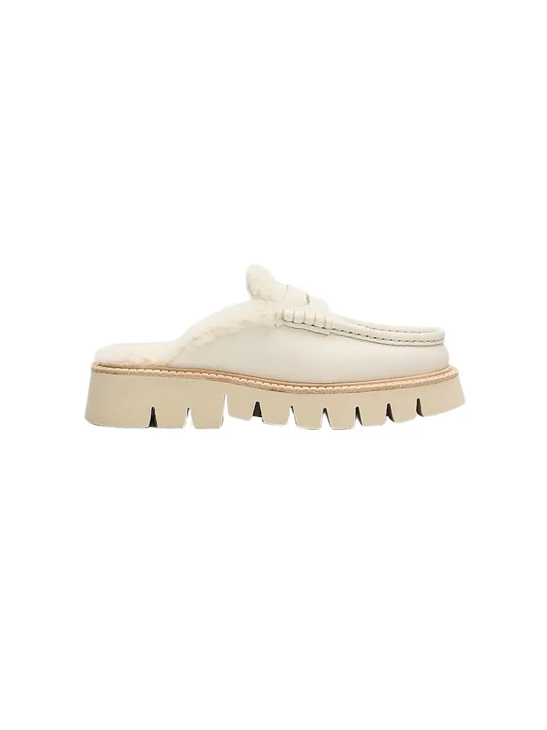 PEDRO GARCIA Women's Savy 35MM Shearling-Trimmed Leather Loafers | Image 1 PEDRO GARCIA Women's Savy 35MM Shearling-Trimmed Leather Loafers | Image 1