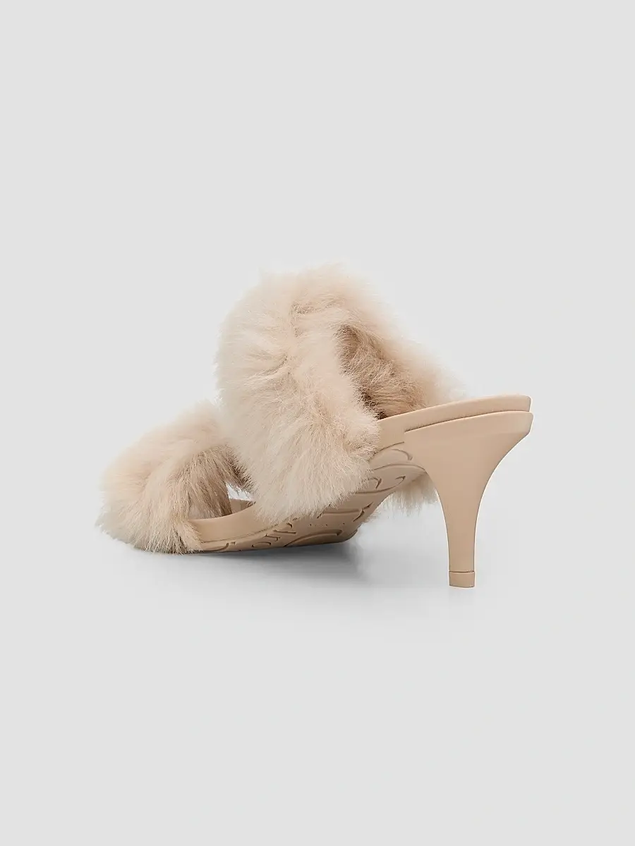 PEDRO GARCIA Women's Cissy 75MM Shearling-Leather Mules | Thumbnail 4 PEDRO GARCIA Women's Cissy 75MM Shearling-Leather Mules | Thumbnail 4
