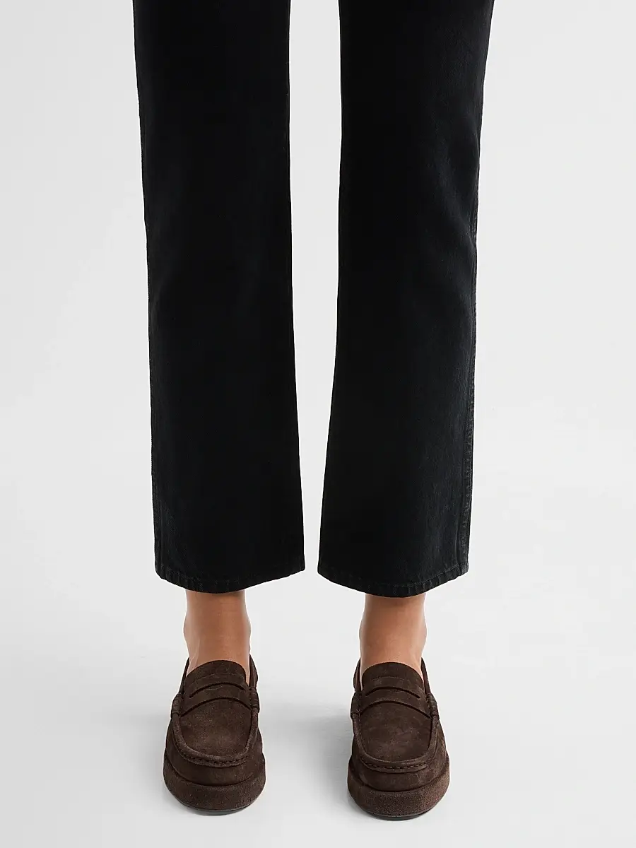 PEDRO GARCIA Women's Sergia Suede Penny Loafers | Thumbnail 2 PEDRO GARCIA Women's Sergia Suede Penny Loafers | Thumbnail 2