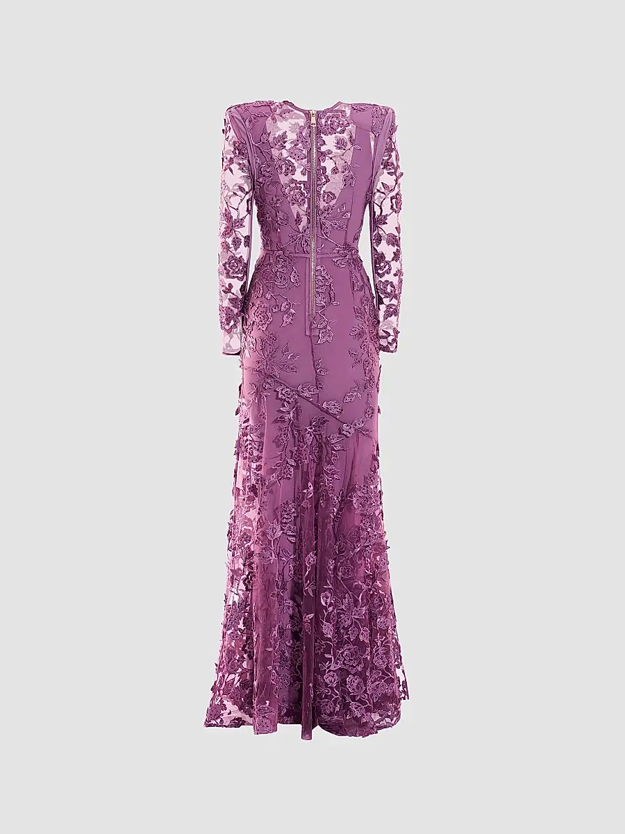 Zhivago Women's Poetry Remains Embroidered Mermaid Gown | Thumbnail 5