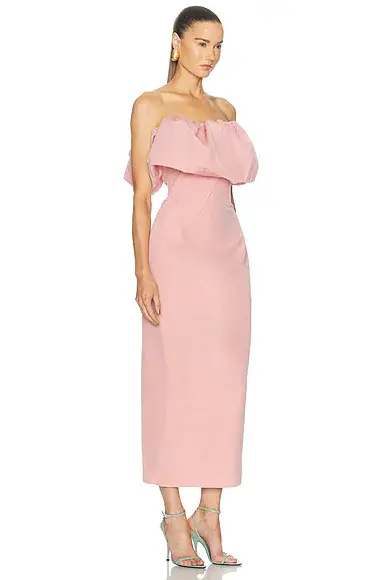 Magda Butrym Strapless Midi Dress | Thumbnail 2