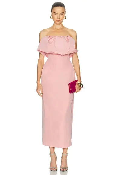 Magda Butrym Strapless Midi Dress | Image 1 Magda Butrym Strapless Midi Dress | Image 1