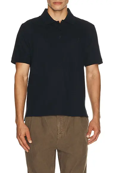 Saint Laurent Cassandre Embroidered Polo | Image 1 Saint Laurent Cassandre Embroidered Polo | Image 1