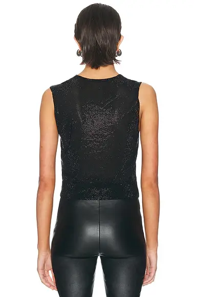 Alexander Wang Hotfix Knotted Deep V-Neck Tank Top | Thumbnail 3