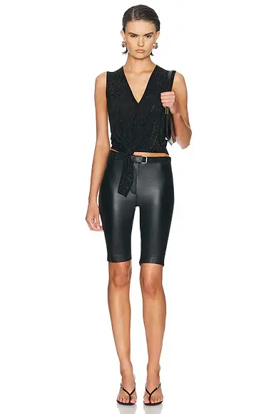 Alexander Wang Hotfix Knotted Deep V-Neck Tank Top | Thumbnail 4