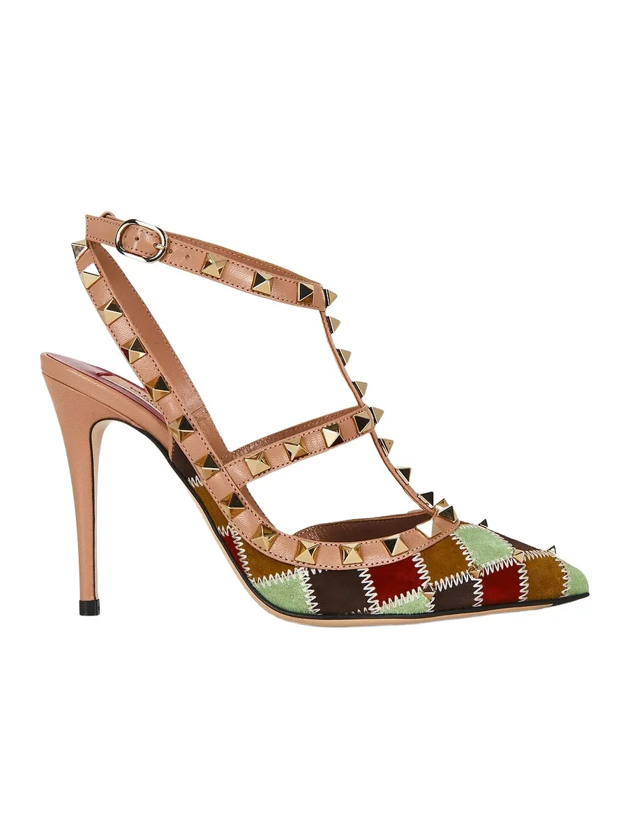 Valentino Garavani Rockstud Ankle Strap Pump