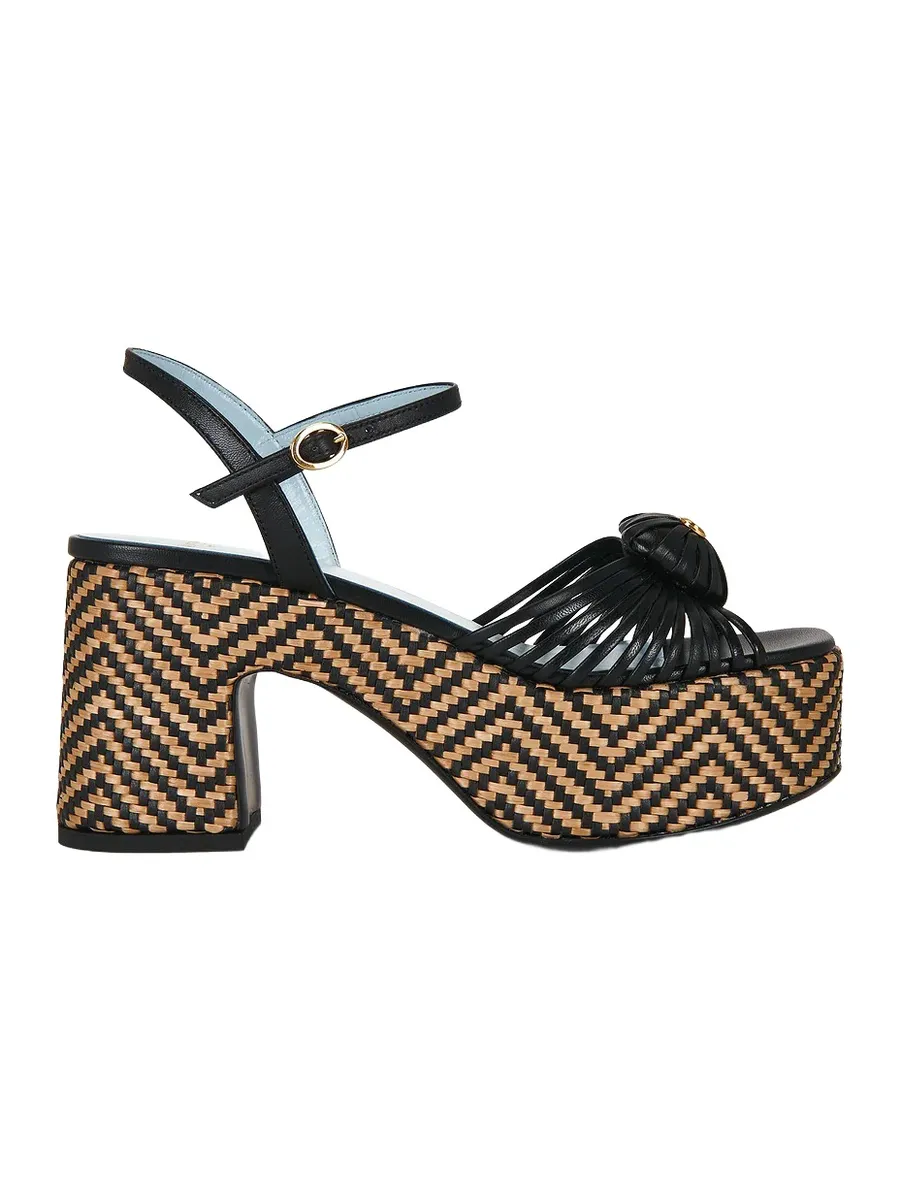 Valentino Garavani Coeur Royal Wedge Espadrilles