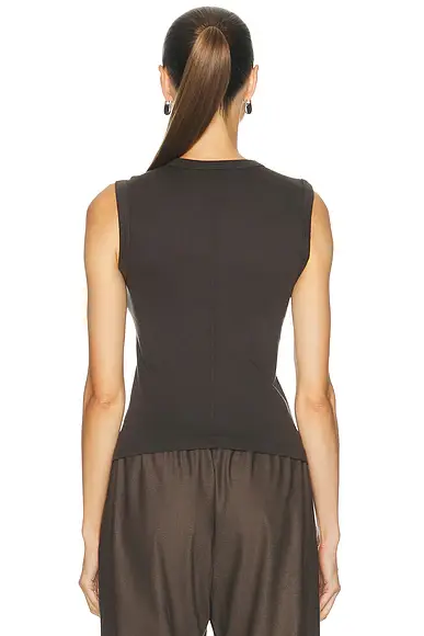 ENZA COSTA Supima Cotton New Classic Sleeveless Tee | Thumbnail 3 ENZA COSTA Supima Cotton New Classic Sleeveless Tee | Thumbnail 3
