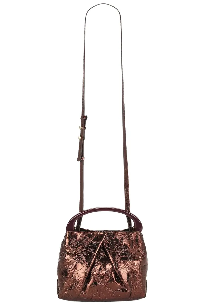 Small Resin Handle Fold And Crossbody Bag Small Resin Handle Fold And Crossbody Bag