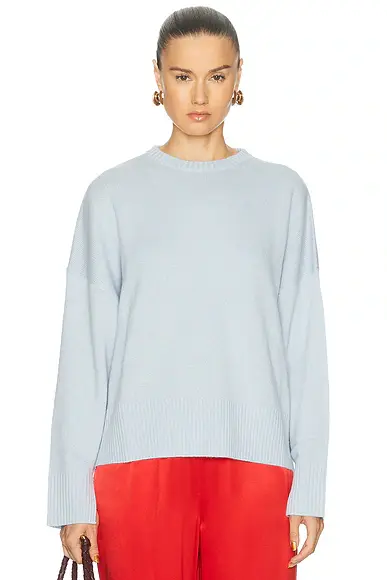 Loulou de Saison Anton Long Sleeve Crewneck Sweater | Image 1 Loulou de Saison Anton Long Sleeve Crewneck Sweater | Image 1