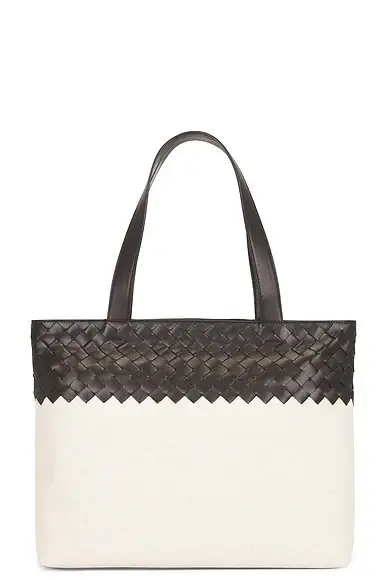 Bottega Veneta Small Zipped Tote Canvas Bonded Intr. 15 Avenue | Thumbnail 2 Bottega Veneta Small Zipped Tote Canvas Bonded Intr. 15 Avenue | Thumbnail 2